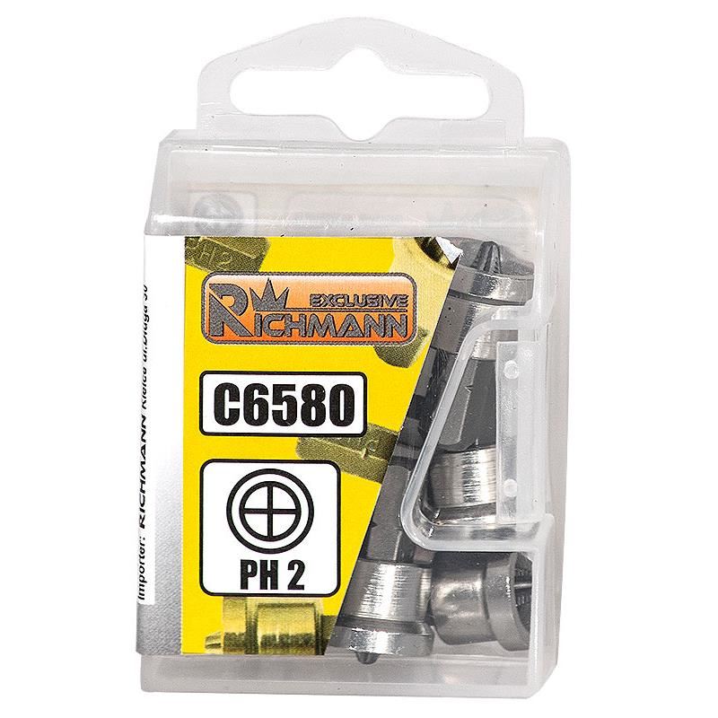 Casa si Gradina - Constructii - Scule de mana si unelte - Surubelnite - Varfuri, biti, cu opritor gips carton, PH2, 1/4", PH2x25 mm, Richmann Exclusive - Infinity.ro