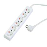 Casa si Gradina - Electrice - Accesorii electrice - Prelungitoare, triple, fise - Prelungitor cu 6 prize, 1.5mx1.5mm, fara intrerupator, Makalon, 700764 - Infinity.ro