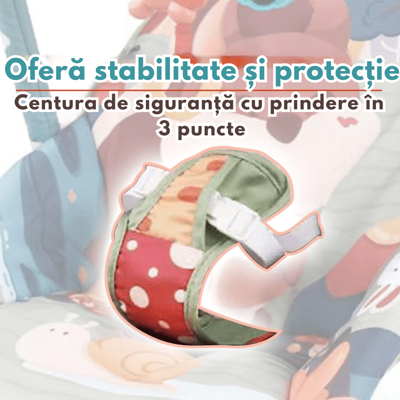 Casa si Gradina - Mobilier - Mobilier copii - Balansoare, leagane si hamace - Balansoar si scaun electric 3 in 1 pentru bebelusi, VisionHub®, Multifunctional cu Cantece si vibratii linistitoare - Infinity.ro