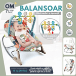 Casa si Gradina - Mobilier - Mobilier copii - Balansoare, leagane si hamace - Balansoar si scaun electric 3 in 1 pentru bebelusi, VisionHub®, Multifunctional cu Cantece si vibratii linistitoare - Infinity.ro