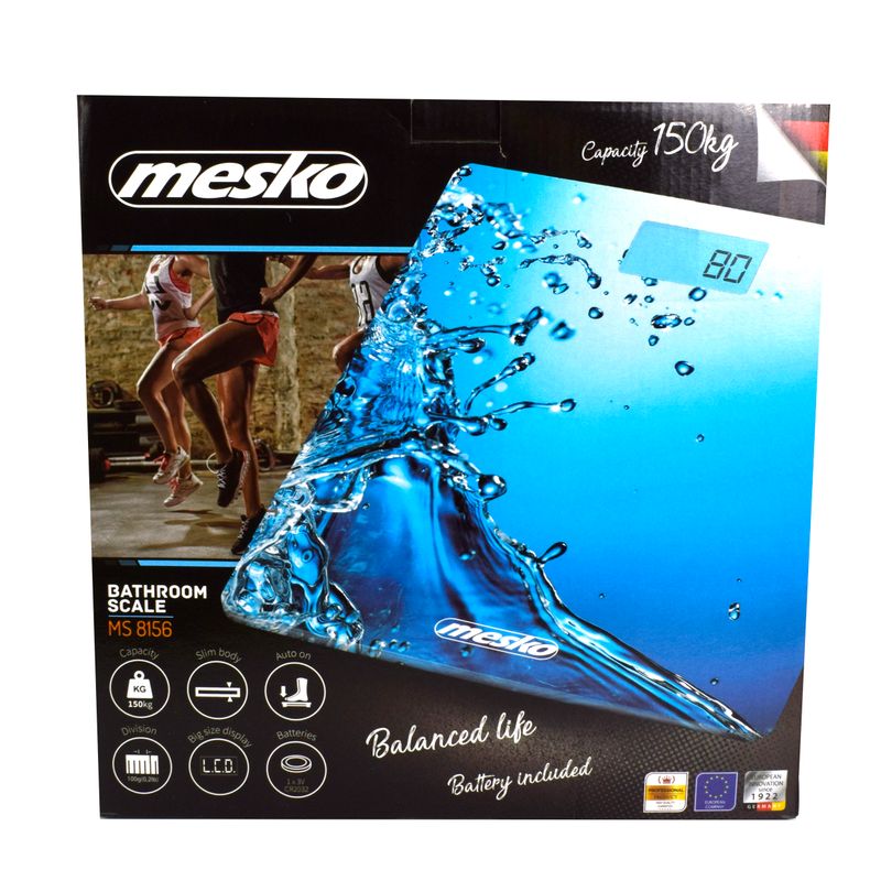 Ingrijire personala si Cosmetice - Sanatate si wellness - Aparate medicale - Cantare corporale - Cantar electronic pentru persoane Mesko MS8156, LCD, sticla securizata - Infinity.ro