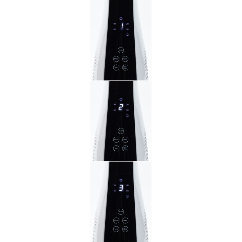 Electronice si Electrocasnice - Climatizare si sisteme de incalzire - Aparate racire aer - Ventilatoare - Ventilator pe coloana cu telecomanda si LED, WK300Wt, Maltec, 108193 - Infinity.ro