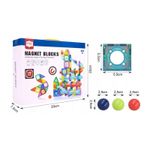 Jucarii, Copii si Bebe - Jucarii si jocuri - Seturi de constructie si cuburi - Seturi de constructie - Set de constructie Malplay Magnetic Tiles 148 piese 3D Multicolor - Infinity.ro