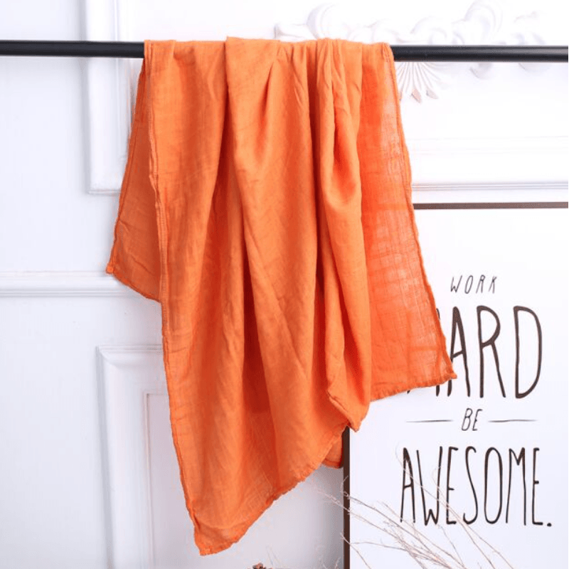 Casa si Gradina - Textile si covoare - Pături și cuverturi - Paturici copii - Paturica de infasat, REDQUIT din bumbac organic 120x120 cm Bebelusi/Copii, caramiziu - Infinity.ro