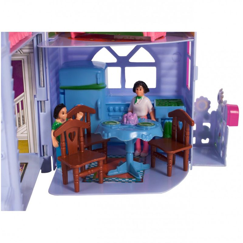 Jucarii, Copii si Bebe - Jucarii si jocuri - Papusi si accesorii - Casute de papusi si mobilier - Casuta Papusi portabila, 4 figurine Multicolor - Infinity.ro