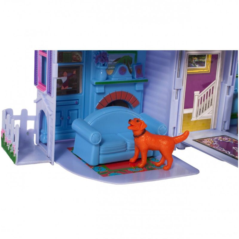 Jucarii, Copii si Bebe - Jucarii si jocuri - Papusi si accesorii - Casute de papusi si mobilier - Casuta Papusi portabila, 4 figurine Multicolor - Infinity.ro