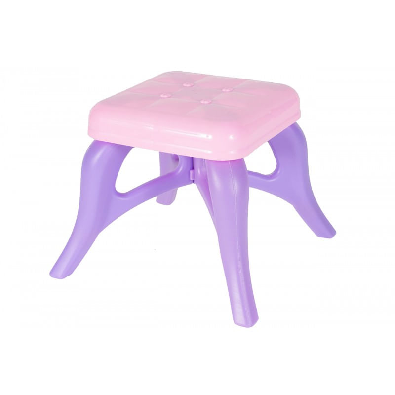 Jucarii, Copii si Bebe - Jucarii si jocuri - Jucarii de rol - Frumusete, bijuterii si accesorii fetite - Masuta de Make-Up pentru copii, MalPlay Lila - Roz cu MP3, oglinda, bagheta magica, melodii si lumini, 68 cm - Infinity.ro