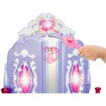 Jucarii, Copii si Bebe - Jucarii si jocuri - Jucarii de rol - Frumusete, bijuterii si accesorii fetite - Masuta de Make-Up pentru copii, MalPlay Lila - Roz cu MP3, oglinda, bagheta magica, melodii si lumini, 68 cm - Infinity.ro