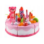 Jucarii, Copii si Bebe - Jucarii si jocuri - Jucarii de rol - Bucatarii copii - Set de joaca MalPlay, Tort cu lumanare interactiva, fursecuri si accesorii pentru sarbatorit, 80 piese - Infinity.ro