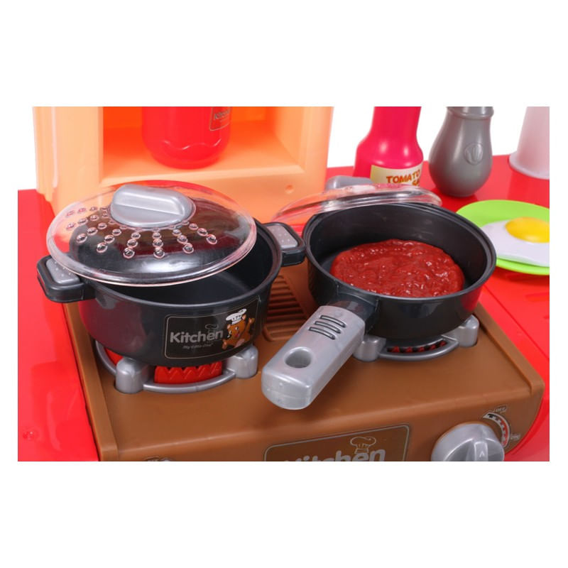 Jucarii, Copii si Bebe - Jucarii si jocuri - Jucarii de rol - Bucatarii copii - Bucatarie interactiva MalPlay pentru copii cu lumini si sunete, Cuptor, Masina de spalat vase, Hota - Infinity.ro