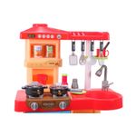 Jucarii, Copii si Bebe - Jucarii si jocuri - Jucarii de rol - Bucatarii copii - Bucatarie interactiva MalPlay pentru copii cu lumini si sunete, Cuptor, Masina de spalat vase, Hota - Infinity.ro