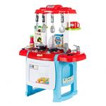 Jucarii, Copii si Bebe - Jucarii si jocuri - Jucarii de rol - Bucatarii copii - Set de joaca MalPlay Malplay Bucatarie pentru copii cu accesorii si cuptor, albastru-rosu - Infinity.ro