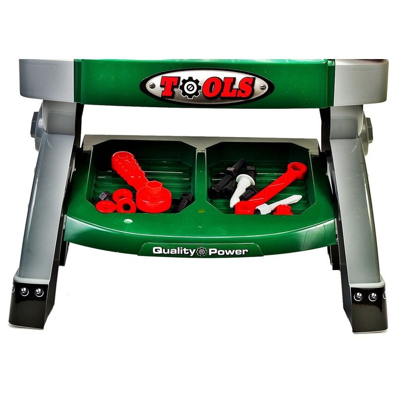Jucarii, Copii si Bebe - Jucarii si jocuri - Jucarii de rol - Ateliere si bancuri de lucru - Banc de lucru MalPlay pentru copii cu unelte si accesorii, 71 cm inaltime - Infinity.ro
