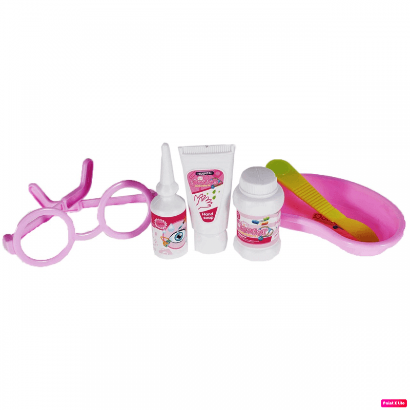 Jucarii, Copii si Bebe - Jucarii si jocuri - Jucarii de rol - Set joaca doctor - Set medical pentru fete, MalPlay, Ecograf cu sunete si lumini, accesorii incluse, Roz - Infinity.ro