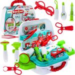 Jucarii, Copii si Bebe - Jucarii si jocuri - Jucarii de rol - Set joaca doctor - Trusa de doctor 2 in 1 MalPlay, Geanta portabila cu accesorii doctor pentru copii - Infinity.ro