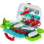 Jucarii, Copii si Bebe - Jucarii si jocuri - Jucarii de rol - Set joaca doctor - Trusa de doctor 2 in 1 MalPlay, Geanta portabila cu accesorii doctor pentru copii - Infinity.ro