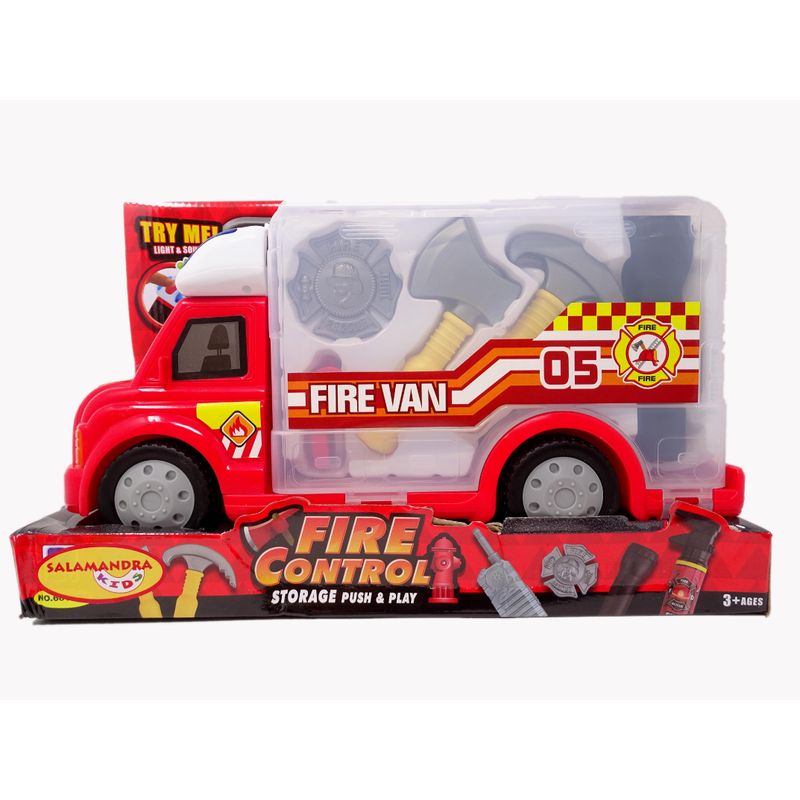 Jucarii, Copii si Bebe - Jucarii si jocuri - Vehicule si jucarii cu telecomanda - Masinute - Set jucarie salamandra kids masina pompieri si accesorii - Infinity.ro