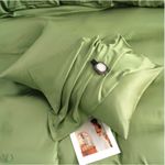 Casa si Gradina - Textile si covoare - Lenjerii de pat - Lenjerii copii - Lenjerie de pat Kotonia Home Hotel King Size, 100% bumbac, Damasc DeLux Saten, verde fistic - Infinity.ro