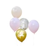 Casa si Gradina - Decoratiuni - Decoratiuni petrecere - Baloane - Set 5 baloane, din latex, model Princess, Amscan, 30 cm - Infinity.ro