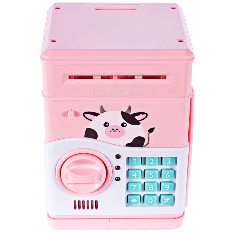 Jucarii, Copii si Bebe - Jucarii si jocuri - Jucarii & jocuri educative - Jucarii interactive - Seif pentru economii cu cod deblocare Pink - Infinity.ro