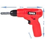 Jucarii, Copii si Bebe - Jucarii si jocuri - Jucarii de rol - Ateliere si bancuri de lucru - Bormasina pentru copii, Power Tools MalPlay , din plastic cu 3 burghie detasabile si sunete, Rosu - Infinity.ro
