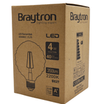 Casa si Gradina - Corpuri si surse de iluminat - Becuri si tuburi neon - Becuri - Bec LED Vintage 4W(40W) Braytron, FL95, E27, 350 lm, lumina calda (2200 K), clasa energetica G - Infinity.ro