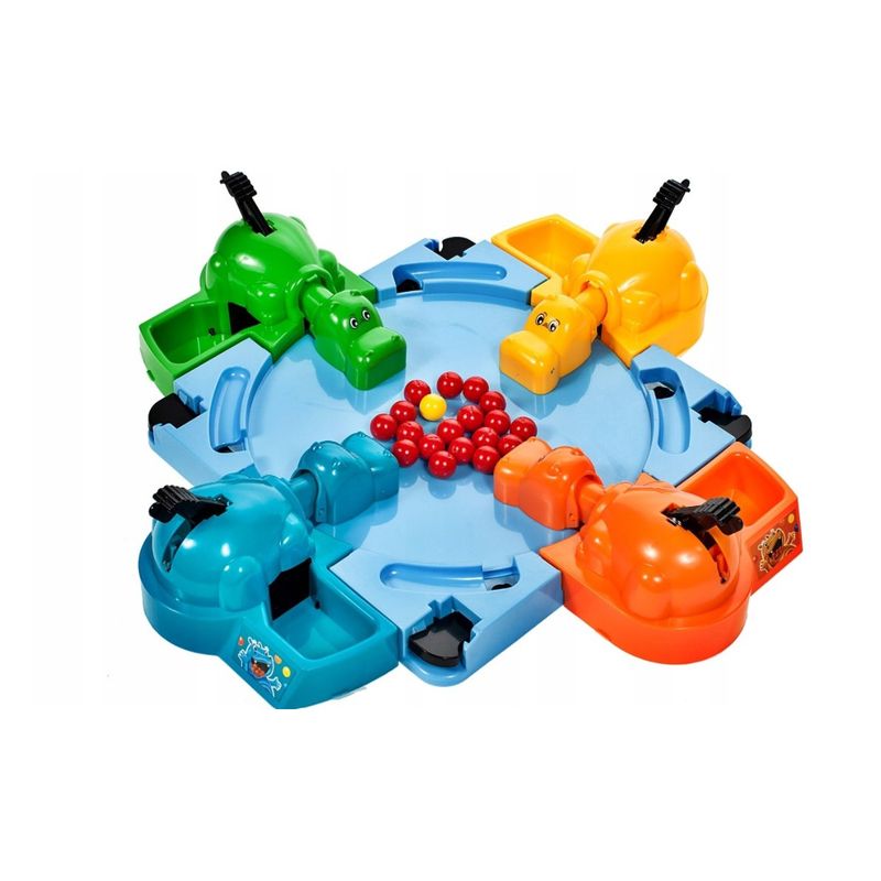 Jucarii, Copii si Bebe - Jucarii si jocuri - Jucarii & jocuri educative - Jucarii interactive - Joc interactiv, Hipopotamii Mancaciosi 4 jucatori Albastru - Infinity.ro