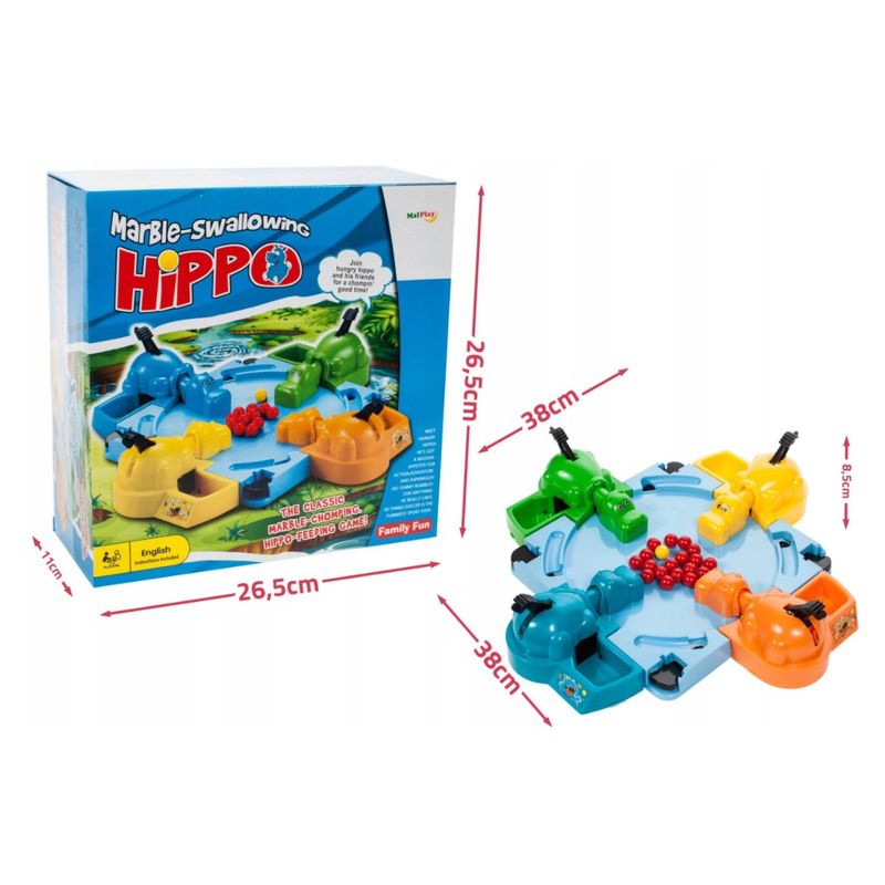 Jucarii, Copii si Bebe - Jucarii si jocuri - Jucarii & jocuri educative - Jucarii interactive - Joc interactiv, Hipopotamii Mancaciosi 4 jucatori Albastru - Infinity.ro