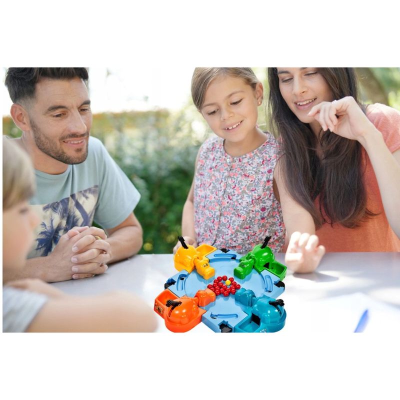 Jucarii, Copii si Bebe - Jucarii si jocuri - Jucarii & jocuri educative - Jucarii interactive - Joc interactiv, Hipopotamii Mancaciosi 4 jucatori Albastru - Infinity.ro