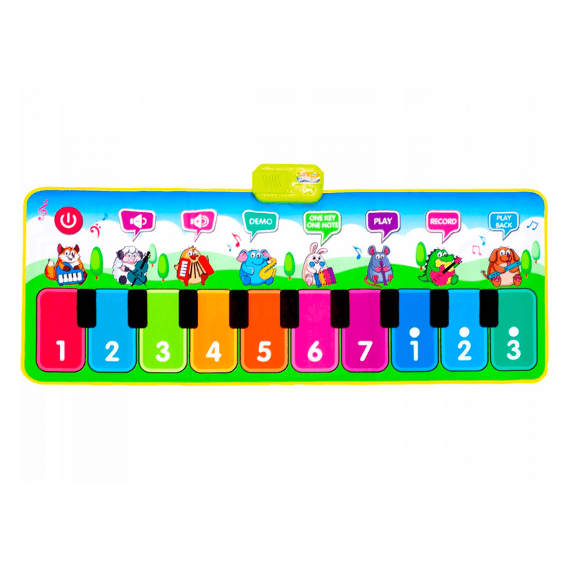 Jucarii, Copii si Bebe - Jucarii si jocuri - Jucarii de rol - Instrumente muzicale de jucarie - Jucarie educationala pian covoras 130 x 48 cm Multicolor - Infinity.ro