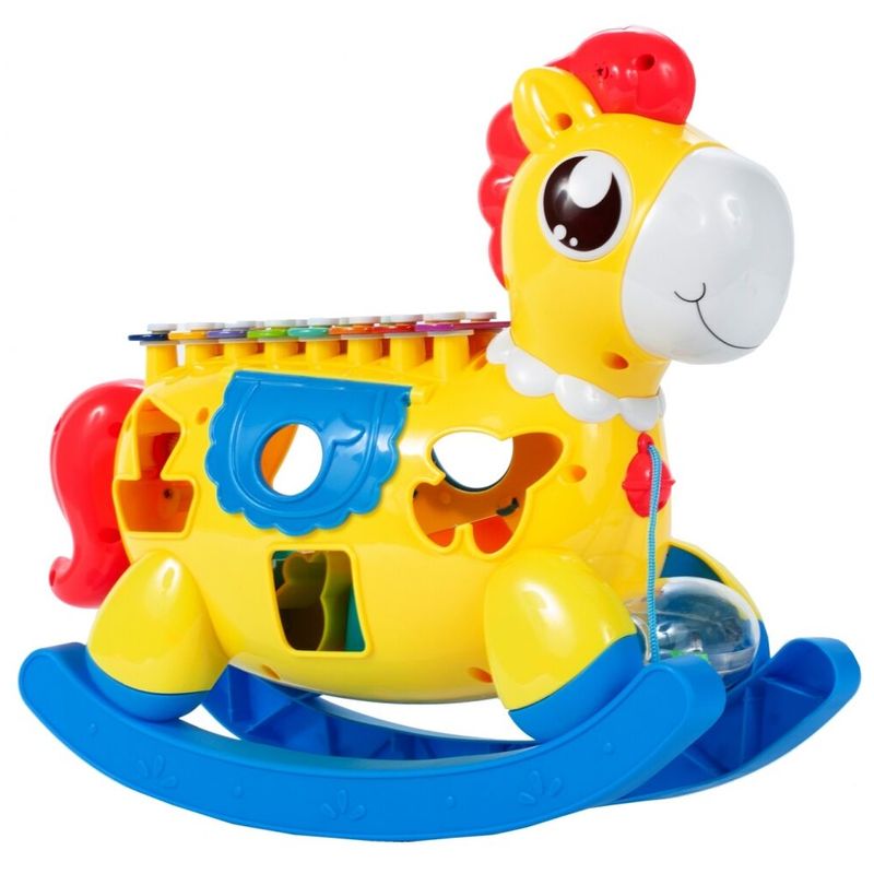 Jucarii, Copii si Bebe - Jucarii si jocuri - Jucarii bebelusi - Jucarii interactive bebelusi - Balansoar in forma de cal, Malplay, 108270 - Infinity.ro