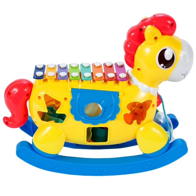 Jucarii, Copii si Bebe - Jucarii si jocuri - Jucarii bebelusi - Jucarii interactive bebelusi - Balansoar in forma de cal, Malplay, 108270 - Infinity.ro