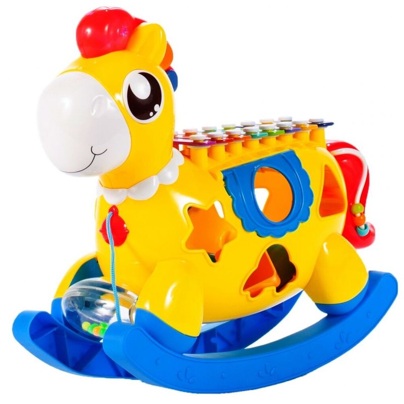 Jucarii, Copii si Bebe - Jucarii si jocuri - Jucarii bebelusi - Jucarii interactive bebelusi - Balansoar in forma de cal, Malplay, 108270 - Infinity.ro