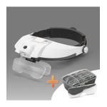TV, Audio-Video si Foto - Optica, astronomie si metrologie - Optica si astronomie - Lupe si instrumente optice - Lupa de cap cu iluminare 2x LED cu lentila dubla 1x 1.5x 2x 2.5x 3.5x HANDY - Infinity.ro