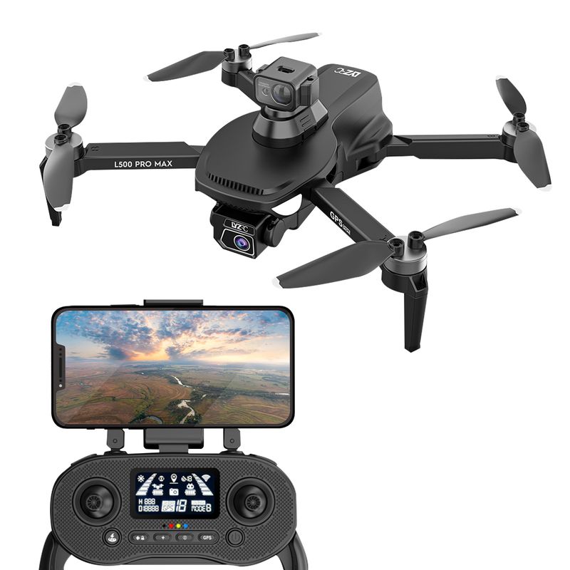 TV, Audio-Video si Foto - Camere de actiune si drone - Drone - Drona Nivazo L500 Pro Max, acumulator 2200mAh, follow me, functie de evitarea obstacolelor, autonomie pana la 25 minute, gesture selfie, raza actiune 1200 metri, aplicatie mobila, filmare si fotografi - Infinity.ro