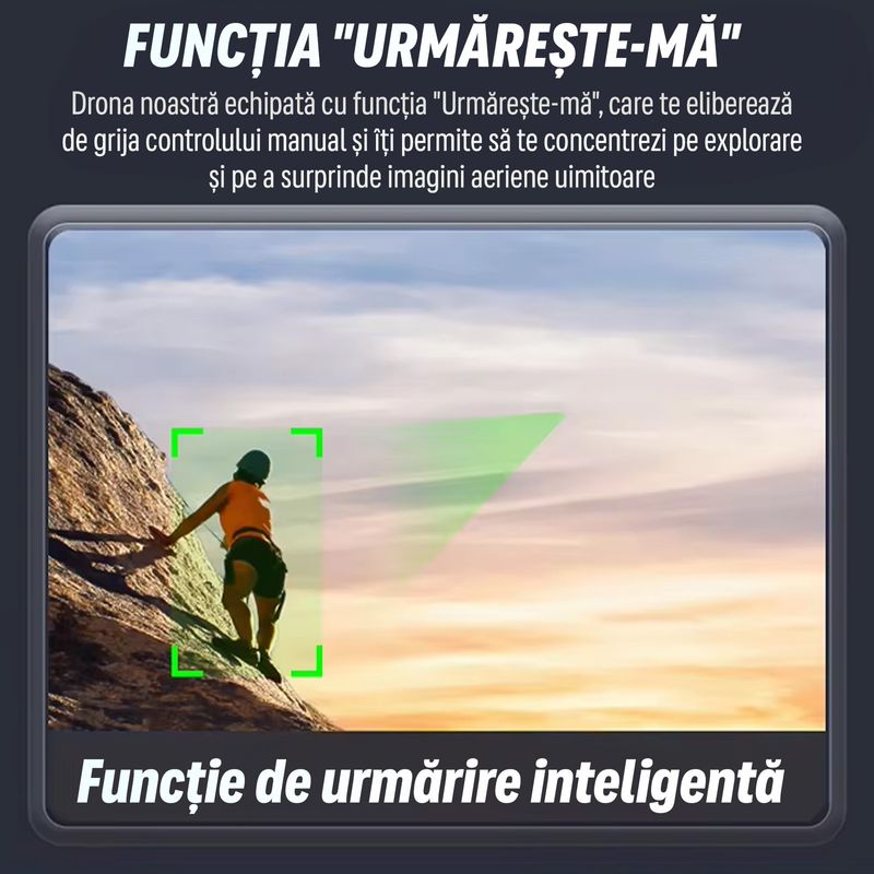 TV, Audio-Video si Foto - Camere de actiune si drone - Drone - Drona Nivazo S166, rotire 360 de grade, follow me, functie de evitarea obstacolelor, 20 de minute rezistenta bateriei, camera duala 4K, gesture selfie, aplicatie mobila, filmare si fotografiere - Infinity.ro