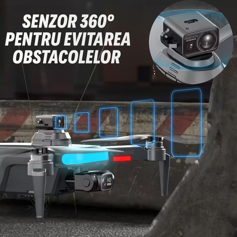 TV, Audio-Video si Foto - Camere de actiune si drone - Drone - Drona Nivazo KF108, acumulator 2200mAh, follow me, functie de evitarea obstacolelor, autonomie pana la 22 minute, gesture selfie, aplicatie mobila, filmare si fotografiere - Infinity.ro