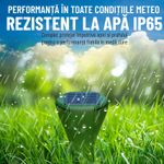 Casa si Gradina - Gradinarit si plante - Intretinere gradina - Articole daunatori gradina - Set 4 aparate anti cartite, Nivazo® AR08M, 3 moduri, acoperire 360°, raza actiune pana la 700㎡, baterie 200mAh, incarcare solara, vibratii, impermeabil IP65 - Infinity.ro