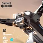 TV, Audio-Video si Foto - Camere de actiune si drone - Drone - Drona Nivazo P11 Pro Max, rotire 360 de grade, follow me, functie de evitarea obstacolelor, 20 de minute rezistenta bateriei, camera duala 8K, gesture selfie, zoom 50x, aplicatie mobila, filmare si fo - Infinity.ro