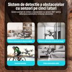 TV, Audio-Video si Foto - Camere de actiune si drone - Drone - Drona Nivazo P11 Pro Max, rotire 360 de grade, follow me, functie de evitarea obstacolelor, 20 de minute rezistenta bateriei, camera duala 8K, gesture selfie, zoom 50x, aplicatie mobila, filmare si fo - Infinity.ro