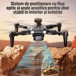 TV, Audio-Video si Foto - Camere de actiune si drone - Drone - Drona Nivazo P11 Pro Max, rotire 360 de grade, follow me, functie de evitarea obstacolelor, 20 de minute rezistenta bateriei, camera duala 8K, gesture selfie, zoom 50x, aplicatie mobila, filmare si fo - Infinity.ro