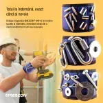 Casa si Gradina - Constructii - Depozitare, transport si protectie - Organizatoare si cutii scule - Bratara Magnetica unelte si scule, EMESZON® MW15, 15 Magneti Neodim, sustine suruburi, cuie, piulite, saibe, Albastru - Infinity.ro