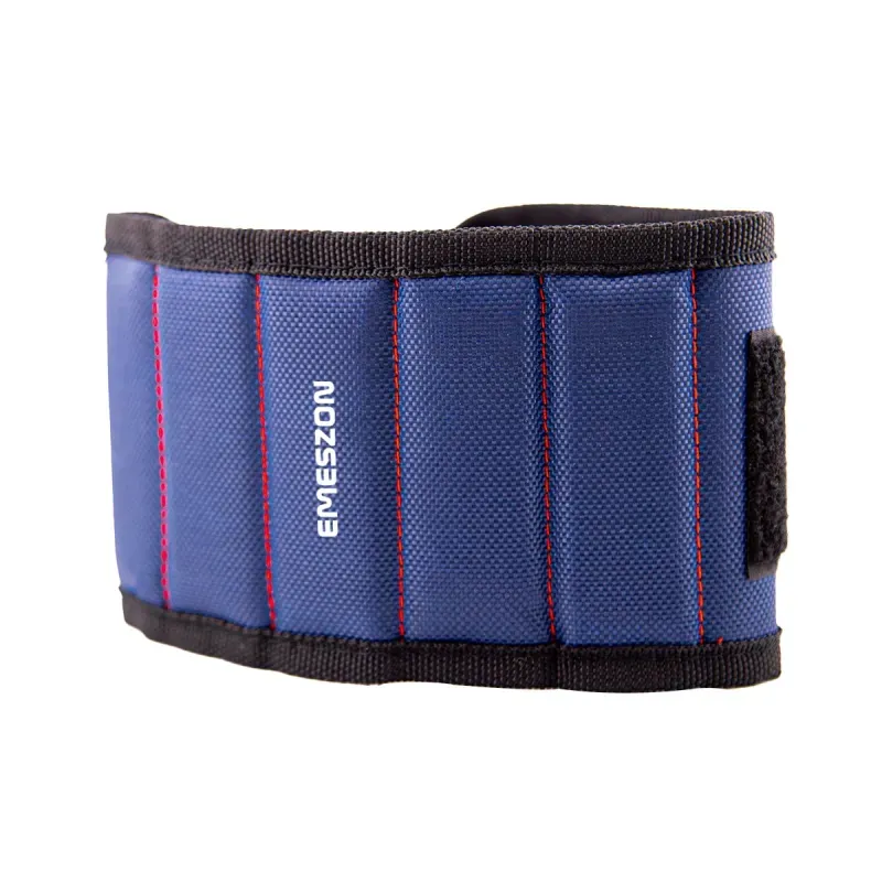 Casa si Gradina - Constructii - Depozitare, transport si protectie - Organizatoare si cutii scule - Bratara Magnetica unelte si scule, EMESZON® MW15, 15 Magneti Neodim, sustine suruburi, cuie, piulite, saibe, Albastru - Infinity.ro