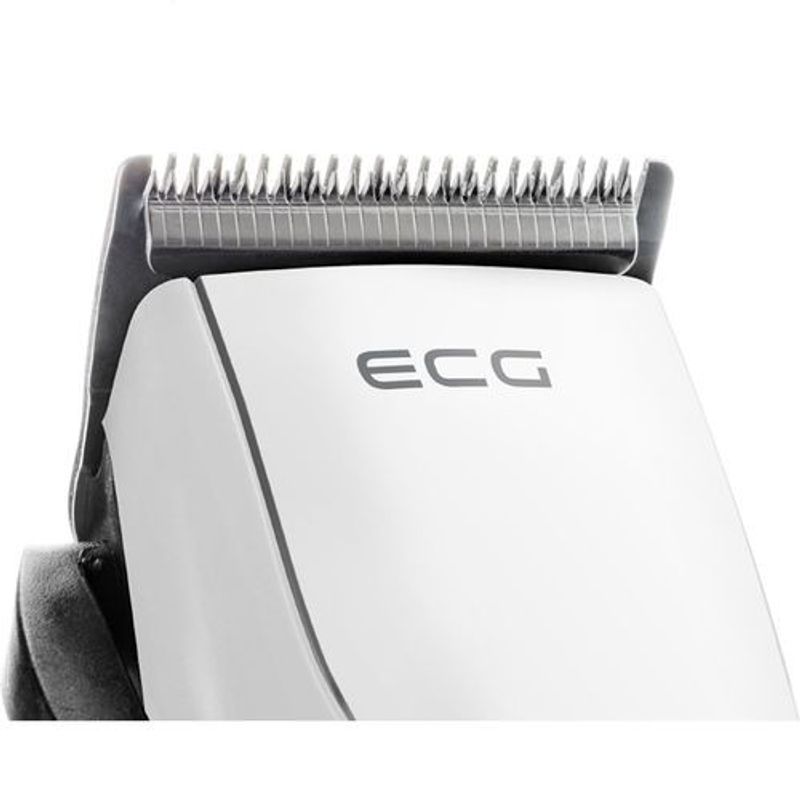 Ingrijire personala si Cosmetice - Aparate & accesorii ingrijire personala - Aparate de ras si tuns - Aparate de tuns - Masina de tuns ECG ZS 1020 White, 6 capete de taiere, 220V, 8 W - Infinity.ro