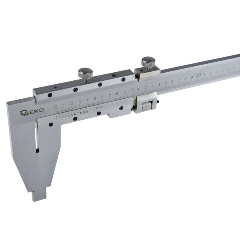 Casa si Gradina - Constructii - Scule de mana si unelte - Unelte de masurat - Șubler analogic 0-­1000mmx0.05mm + cutie pentru depozitare, GEKO G01498 - Infinity.ro