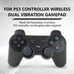 PC, gaming si accesorii - Gaming - Accesorii gaming - Controlere, Volane si Casti gaming - Wireless Controller Compatibil PS3 MRG MP3 , DoubleShock 3, Vibratii, Negru - Infinity.ro