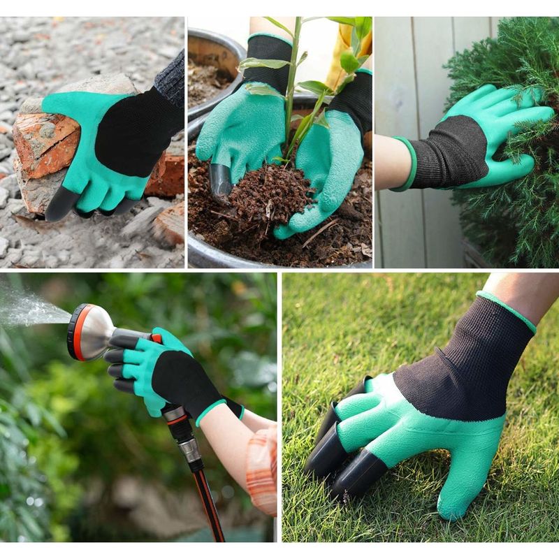 Casa si Gradina - Constructii - Echipamente de lucru - Manusi protectia muncii - Set 2x Manusi de Protectie Gradinarit MRG MTEK034, cu Gheare, Universale - Infinity.ro