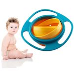 Jucarii, Copii si Bebe - Hrana si alaptare - Biberoane, suzete si accesorii hranire - Articole hranire bebelusi - Bol Copii MRG M-524, Anti-Varsare, Rotire 360 grade, Verde / Portocaliu - Infinity.ro