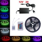 Casa si Gradina - Corpuri si surse de iluminat - Benzi LED - Kit 5m Banda LED RGB Telecomanda si Transformator - Infinity.ro