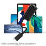 Laptop, Telefoane si Tablete - Telefoane mobile si accesorii - Accesorii Telefoane - Cabluri si adaptoare telefoane - Adaptor Audio Usb TypeC la Jack MRG MDU05, USBC la Jack 3.5mm, Negru - Infinity.ro